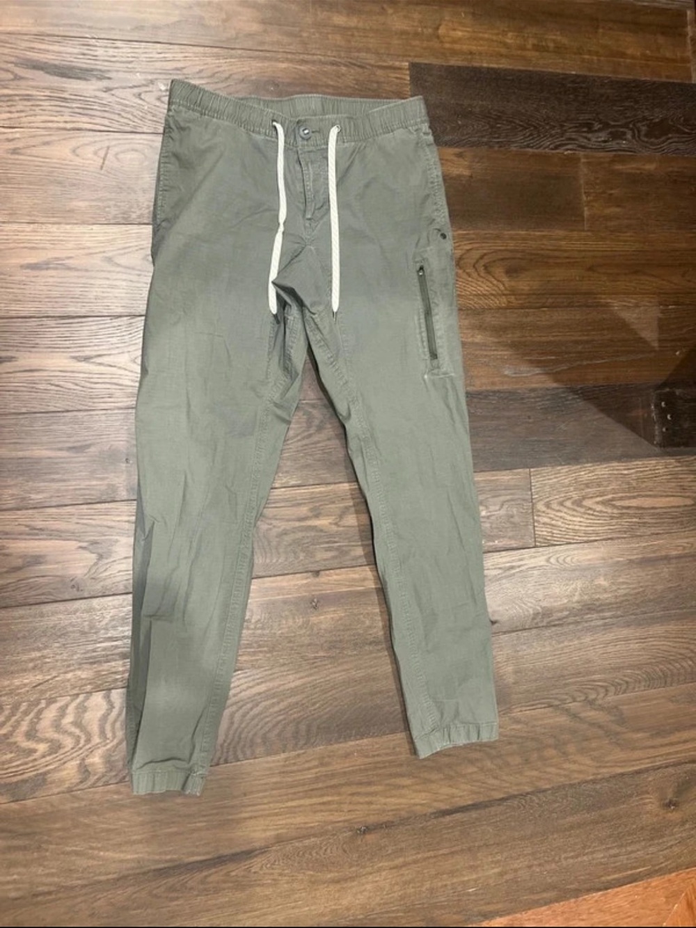 Men's Olive Drawstring Jogger Pants